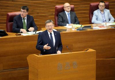 Puig reclamará al Gobierno central que asuma la deuda autonómica de la Comunitat Valenciana en su totalidad