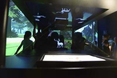 L'Espai dels Xiquets del Museu de les Ciències inclou un interactiu que converteix en animats els dibuixos de paper