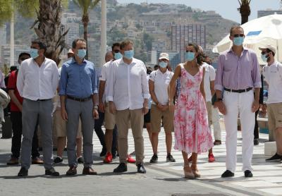 Ximo Puig acompaña a los Reyes de España en su visita a la Playa de Levante de Benidorm