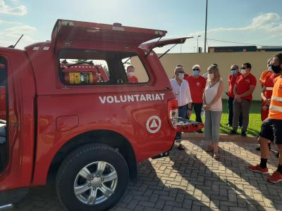Emergencias entrega nuevos vehículos para voluntarios y voluntarias acreditados en la extinción de incendios
