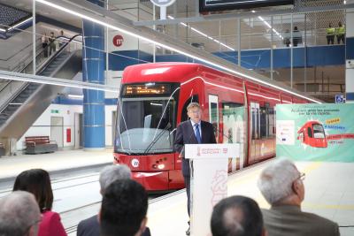 Ximo Puig assegura que la línia 10 de Metrovalencia constitueix l'aposta de la Generalitat per la cohesió social i territorial, i la mobilitat ...