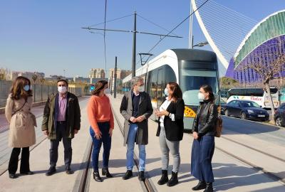 La Generalitat inicia el període de proves tècniques de la línia 10 de Metrovalencia amb l'arribada del primer tramvia