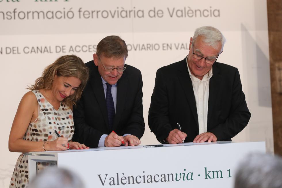 Ximo Puig afirma que la Comunitat Valenciana fa un “gran salt” amb el canal d’accés a València per a assolir un “canvi absolutament transformador” ...
