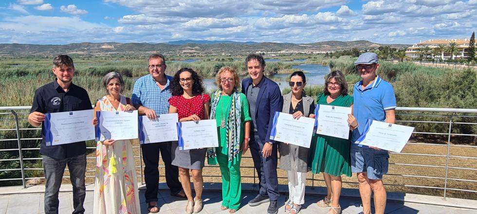 El SA de Turisme con los galardonados SICTED en Torreblanca