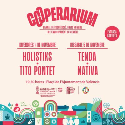 La biennal ‘Cooperarium’ de la Generalitat arranca el 4 de novembre per a apropar els projectes de la cooperació valenciana a la ciutadania