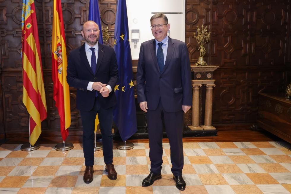 Ximo Puig ha rebut en audiència el president de la Diputació de València