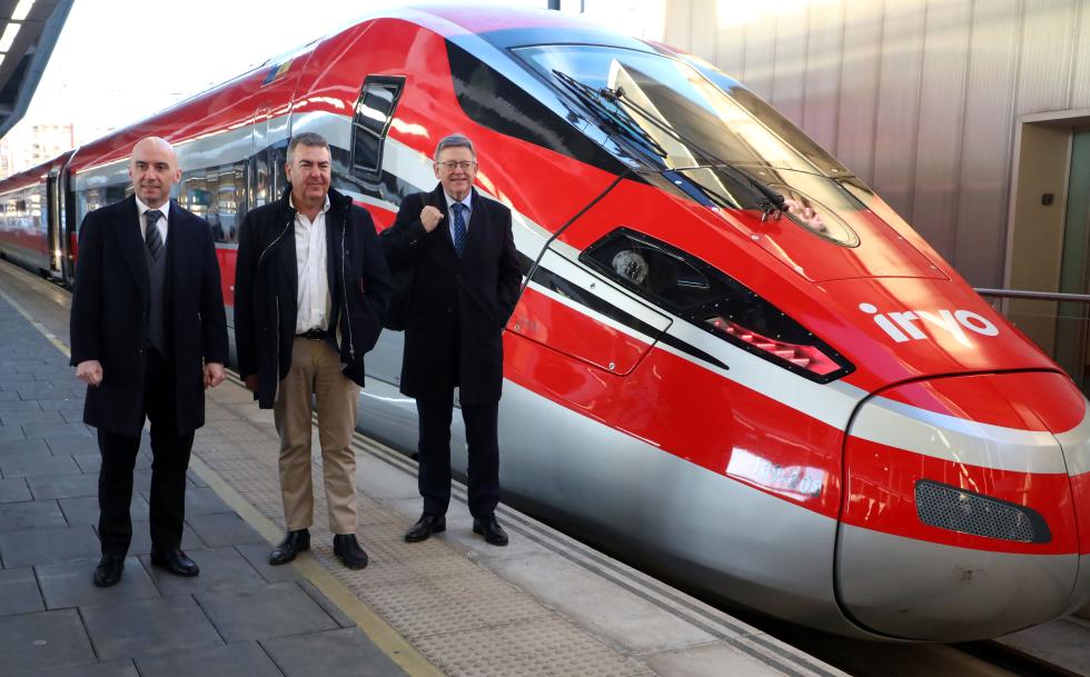 Ximo Puig destaca que l’entrada en funcionament del nou operador ferroviari Iryo suposa un “salt de qualitat” en la connexió d’alta velocitat ...