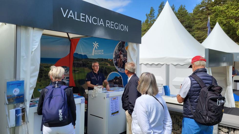 Turisme promociona la oferta turística de la Comunitat Valenciana en el torneo Scandinavian Mixed 2023 de Suecia
