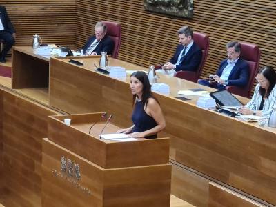 Ruth Merino defén en Les Corts el decret del Consell que prorroga la reducció del 10 % en les taxes pròpies de la Generalitat