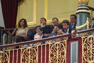 Carlos Mazón ha assistit al debat d’investidura d'Alberto Núñez Feijóo