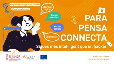 La Generalitat llança la campanya de conscienciació ‘Para. Pensa. Connecta’ amb motiu del Mes Europeu de la Ciberseguretat