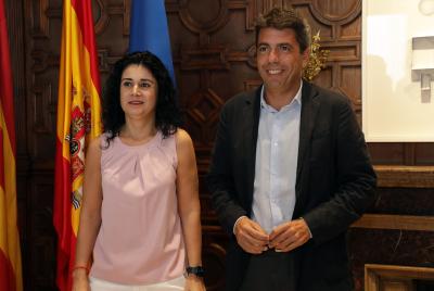 Carlos Mazón es reunix amb la secretària general de CCOO-PV