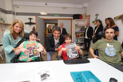 Carlos Mazón ha visitat el centre d’educació especial, el centre de dia i la residència de l’Associació de Persones amb Paràlisi Cerebral d’Alacant