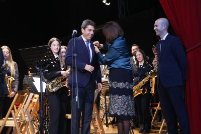 Carlos Mazón asiste al concierto de la Sociedad Unión Musical de Catral en honor a Santa Cecilia