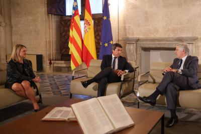 Carlos Mazón es reunix amb l’ambaixador de Portugal a Espanya