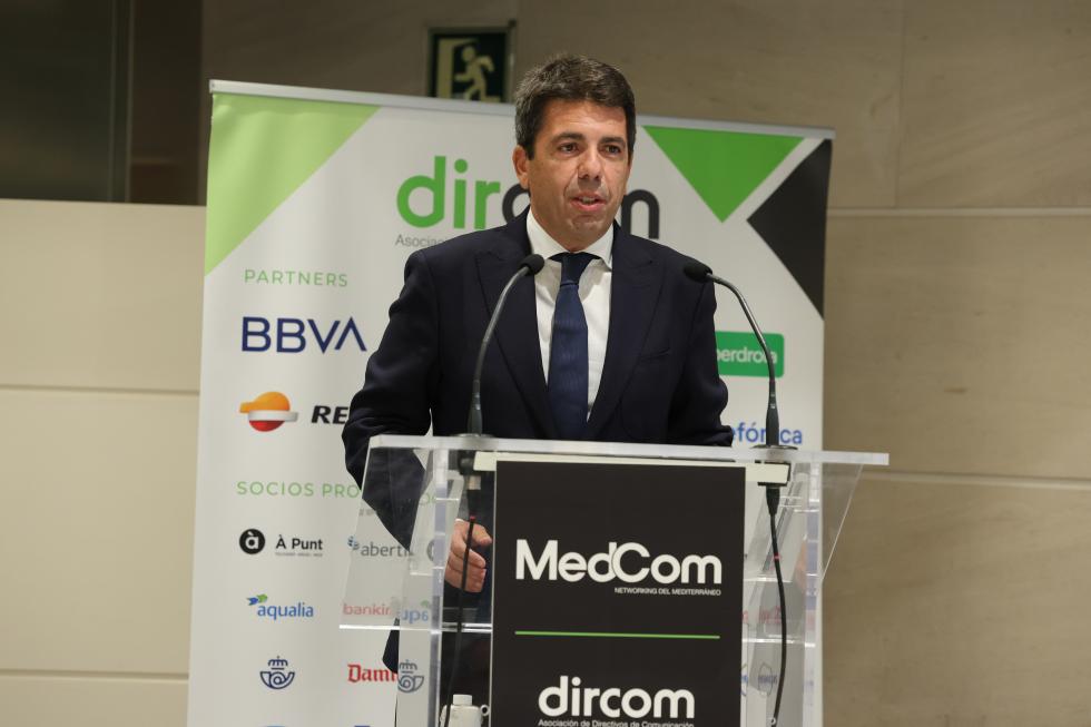 Carlos Mazón ha asistido a la V Gala de comunicadores del Mediterráneo MedCom