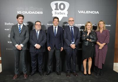 Carlos Mazón acude al X aniversario de la revista Forbes