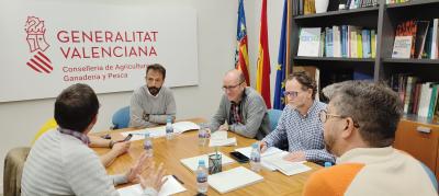 Les conselleries d'Agricultura i Medi Ambient promouen el treball conjunt amb la Diputació de València per a millorar els camins rurals