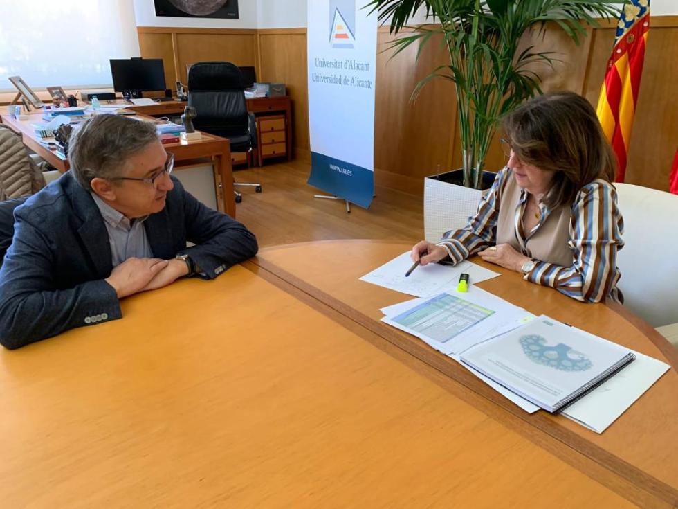 Primera reunión institucional entre el conseller de Educación y la rectora de la Universidad de Alicante