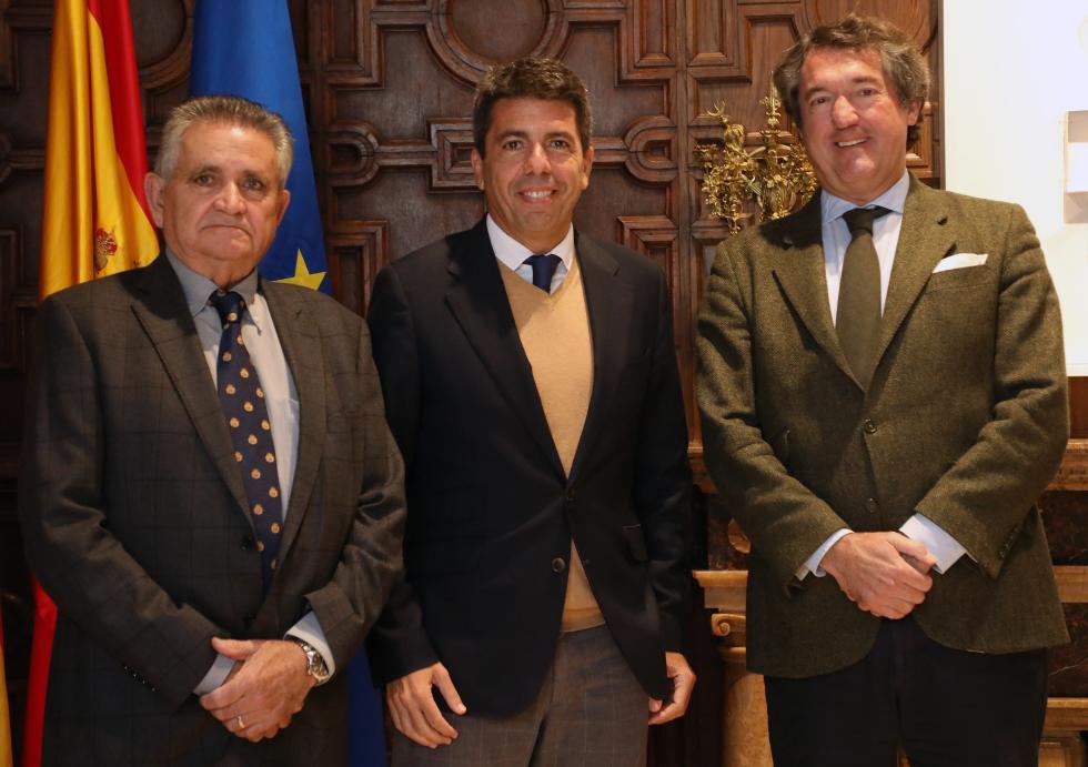 Carlos Mazón se reúne con el presidente de la Acequia Real del Júcar