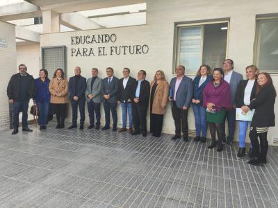 El conseller d'Educació celebra el Dia de la Constitució en el CEIP Manuel Riquelme d'Hurchillo