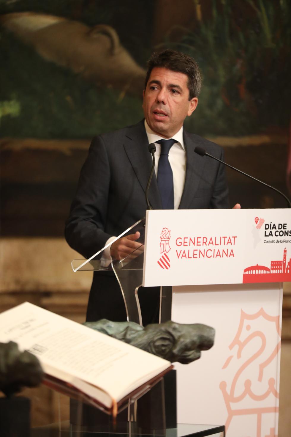 Discurso del President de la Generalitat, Carlos Mazón, en el Día de la Constitución Española