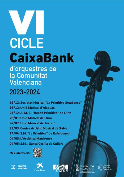 L'IVC, CaixaBank i la Federació de Societats Musicals posen en marxa el sisé Cicle de Concerts CaixaBank d'Orquestres de la Comunitat Valenciana