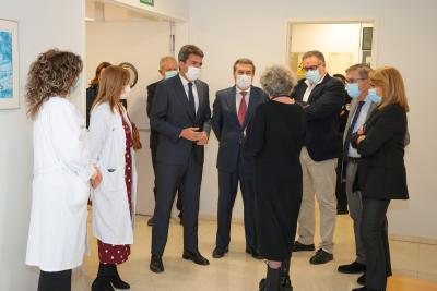 Carlos Mazón ha visitado el Hospital Padre Jofré de València