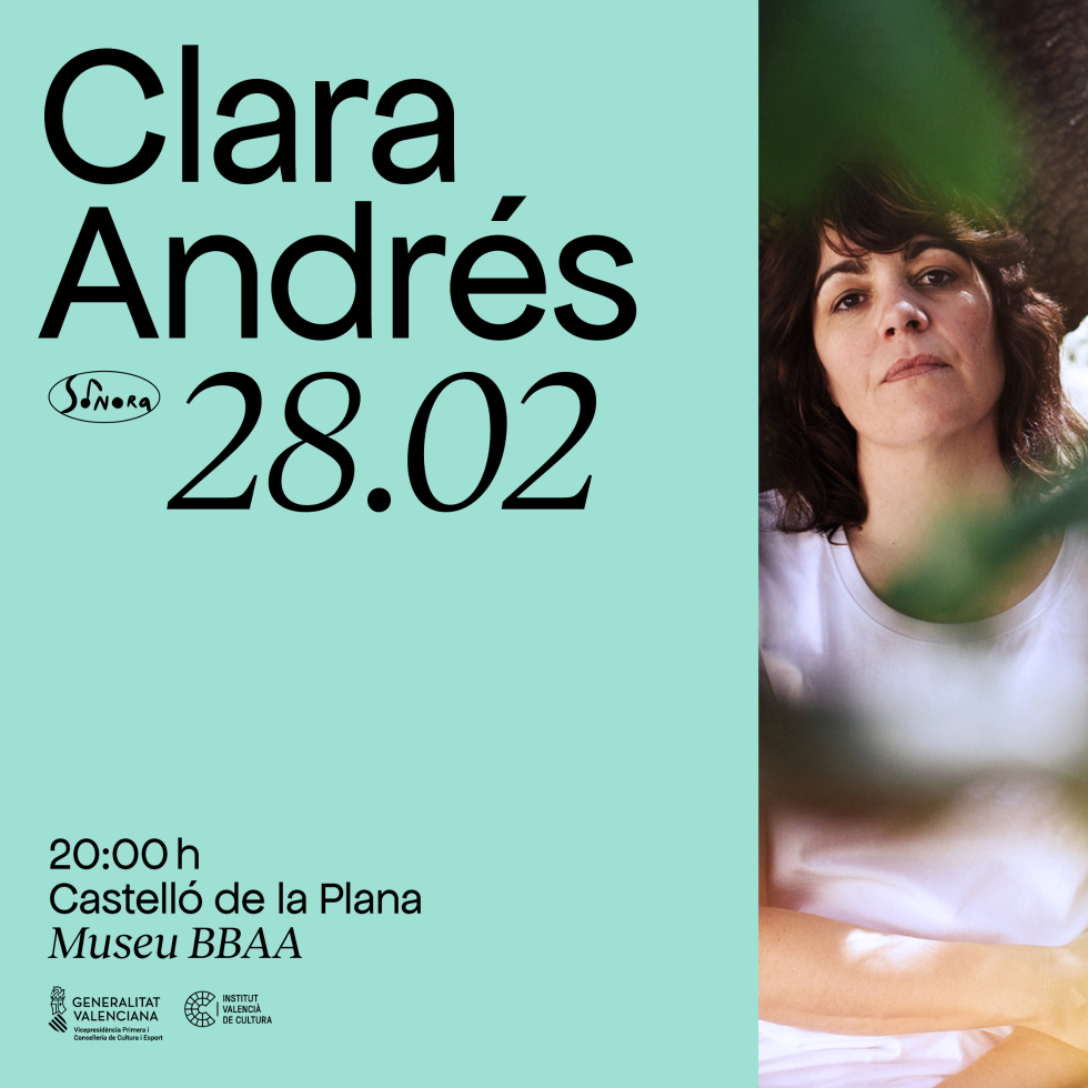 Imagen del artículo El IVC cierra los espectáculos programados en Castelló de la Plana dentro del circuito Sonora 2024 con el concierto de la cantautora Clara Andrés