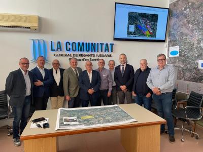 José Luis Aguirre se interesa por el proyecto de optimización de la infraestructura hidráulica que proporcionará agua a 30 entidades de riego de ...