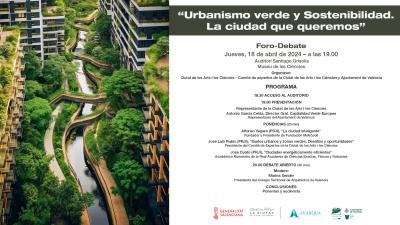 El Museu de les Ciències acoge un debate sobre urbanismo sostenible en el que participarán tres galardonados con los Premios Rei Jaume I